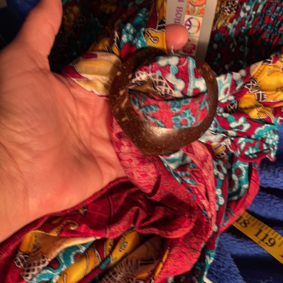 India Boutique Skirt S/M.   BL/RD1 - Picture 2 of 2